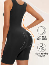 USA-Made Seamless Full Coverage Body Shaper – Firm Control Thigh Slimming Bodysuit