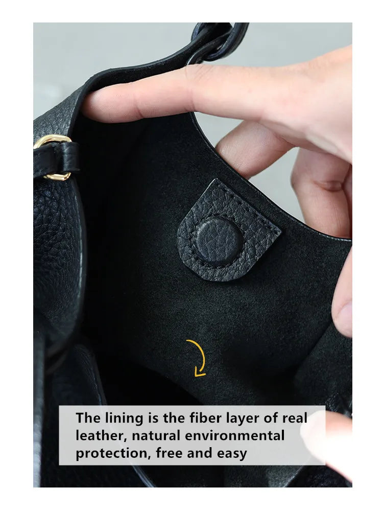 Women Real Leather Crossbody Bags Luxury Small Size Cute Handbag Soft Shoulder Bag 2024 New Arrival Designer Style