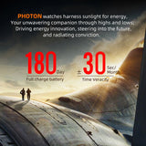 NORTH EDGE Gift Box Watch for Man Solar-powered PHOTON Fashion Quartz Watch Waterproof 50M Sport Silicone Strap Men Watch Reloj