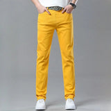 Men's Colorful Stretch Denim Jeans | Slim Fit