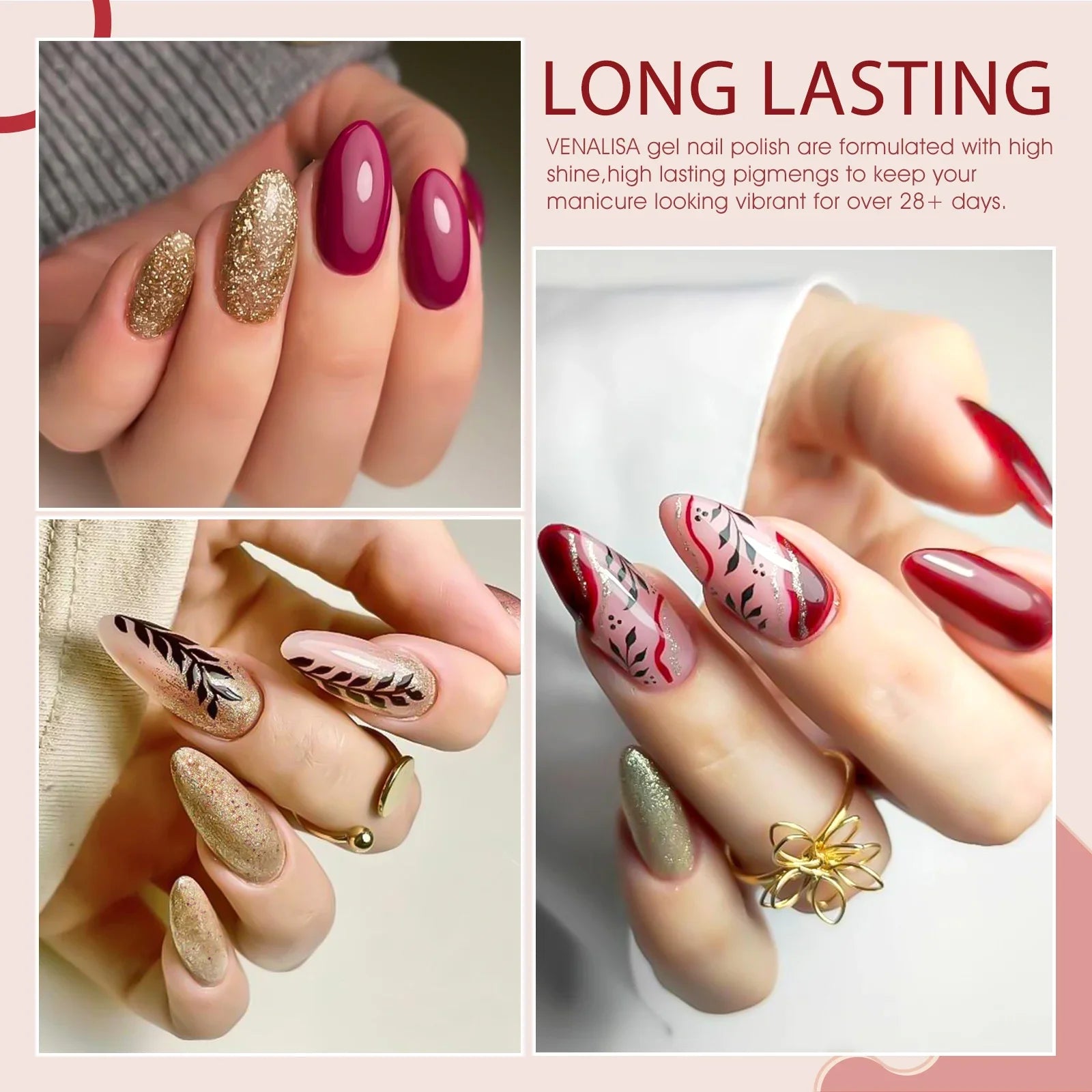 VENALISA 6pcs/kit Autumn Color Collection Fall Nails Brown Earth Gel Nail Polish TPO FREE Soak Off UV LED Semi Permanent Gel Set