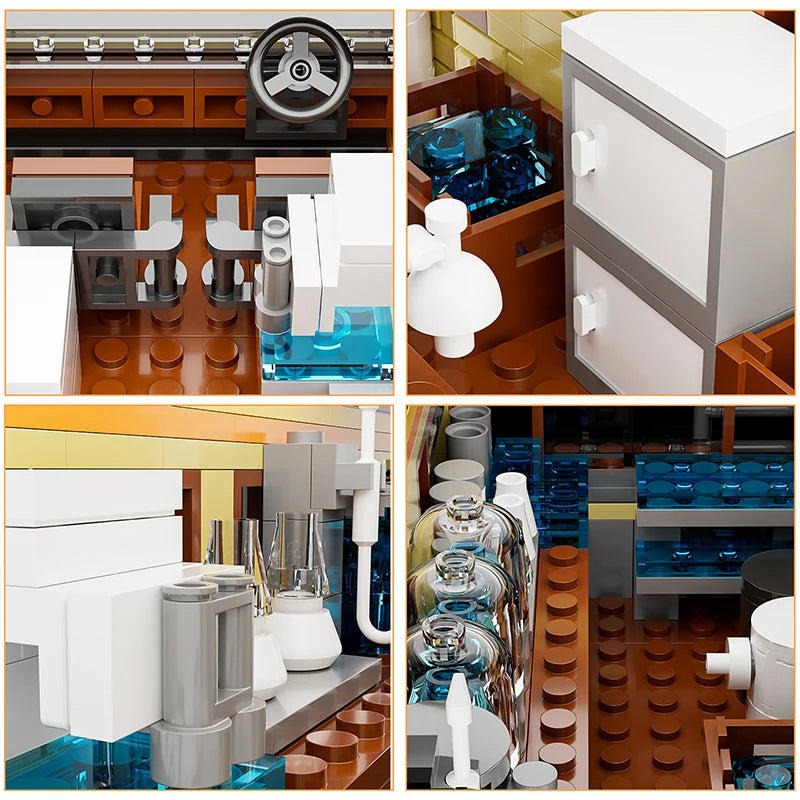 Technical Breaking Bad RV Adventure Camper Bus Car Model Building Blocks Fit Car Vehicle Assemble Bricks Toys For Avid Fans