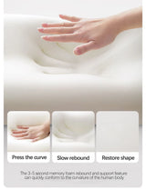 Ergonomic Memory Foam Waist Cushion Green Contoured Tummy Pillow Multi-Functional Support Pillow for Prone Sleep & Reading