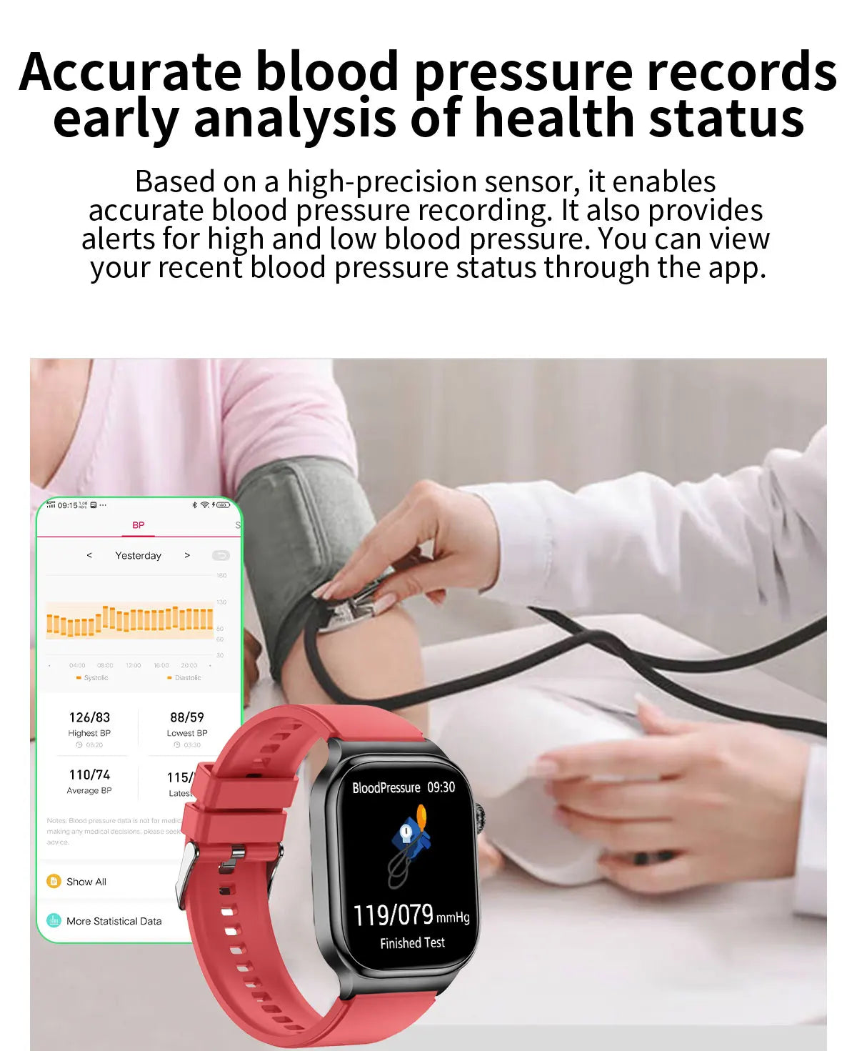 2026 New Accurate Diagnosis Smart Watch Body Fat ECG Blood oxygen BP Health Sport HD AMOLED Screen Call Smart Watches man woman