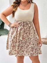 Plus Size Floral Summer Knit Dress