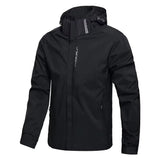 Men's Waterproof Hooded Windbreaker Jacket