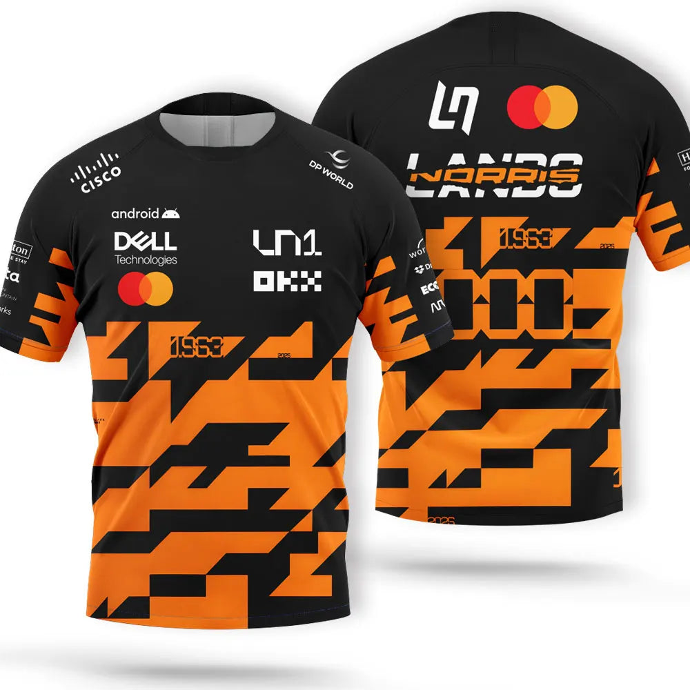 Lando Norris Men's Quick-Dry Racing T-Shirt