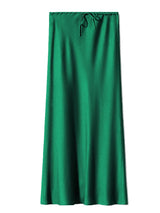 Women's Satin Maxi Skirt – Elegant Ankle-Length