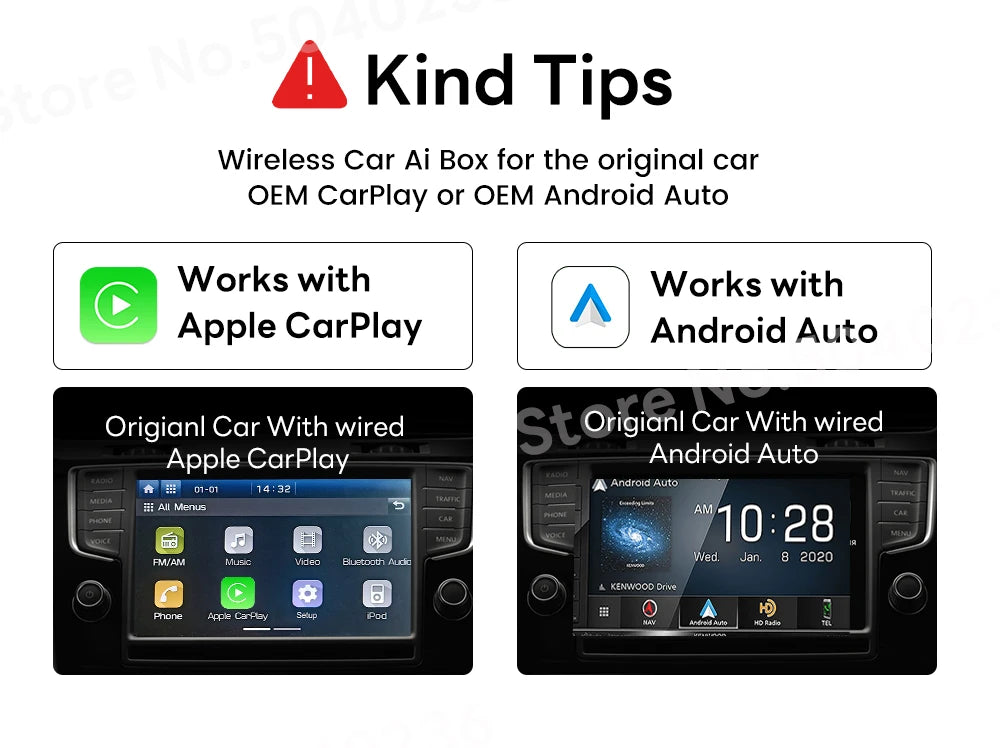CarlinKit Wireless CarPlay & Android Auto Adapter
