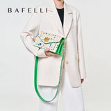 Bafelli Genuine Leather Flap Crossbody Bag – 2026 Collection