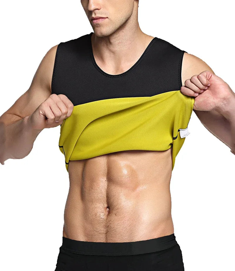 Men Slimming Body Shaper Modeling Vest Belly Reducing Shapewear Fat Burning Weight Loss Waist Trainer Sweat Corset Gym Tank Tops