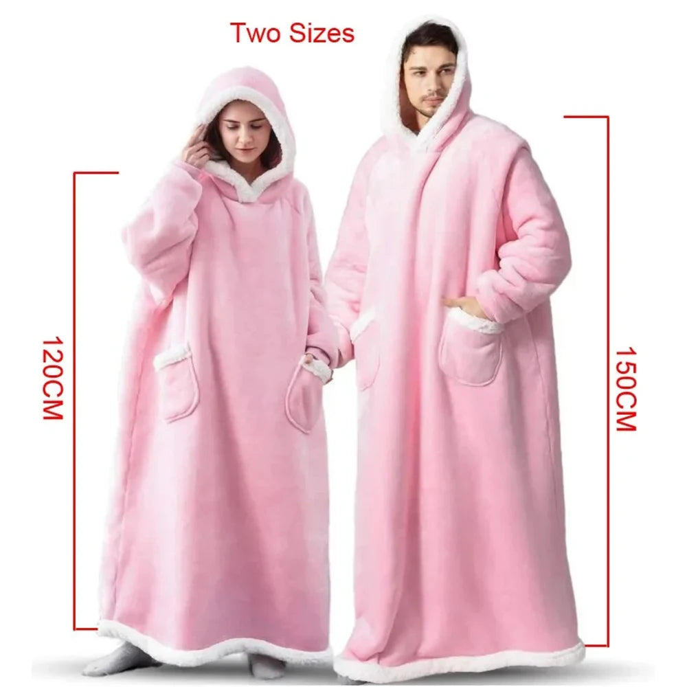 Oversized Hooded Blanket Robe