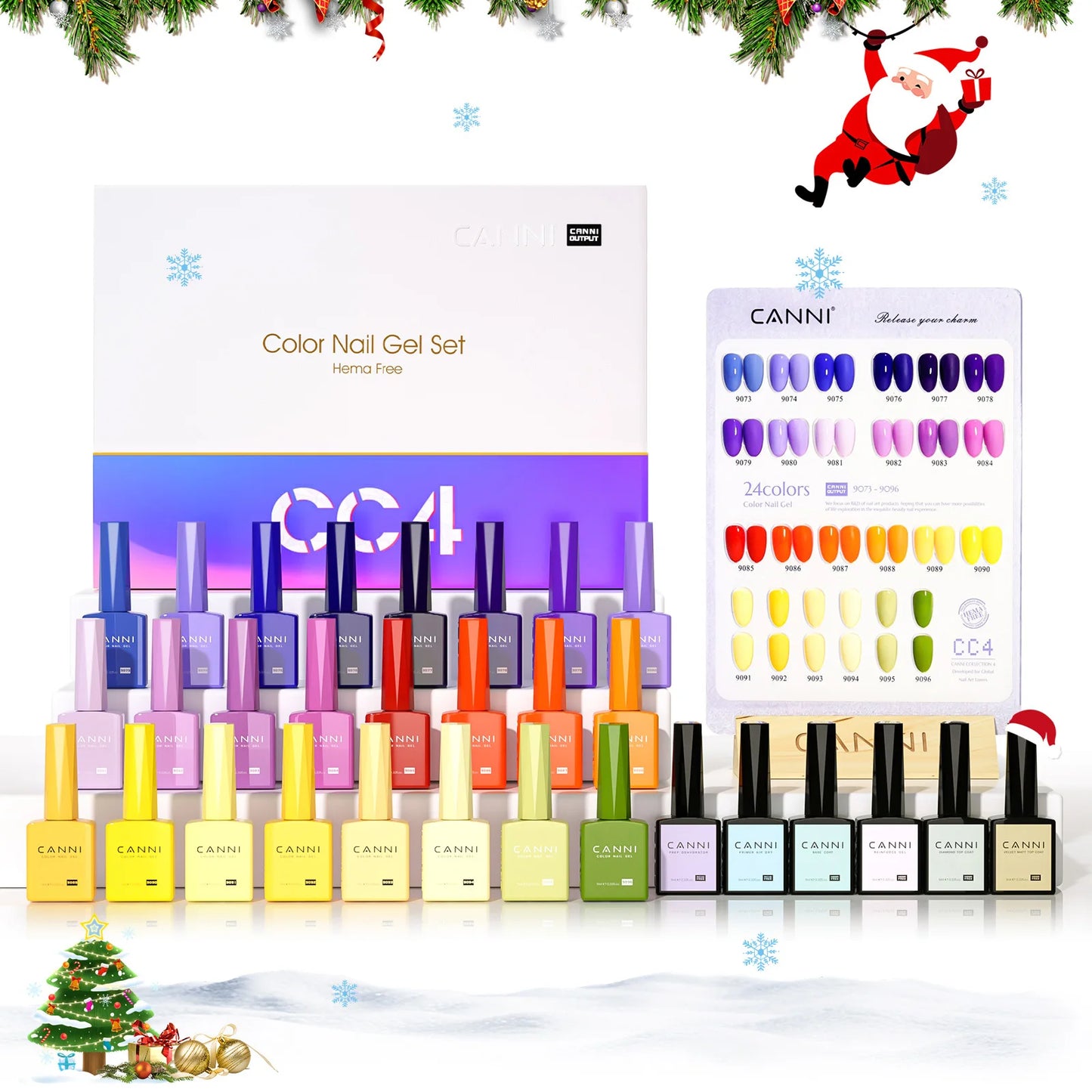 CANNI 30pcs Gel Polish Kit – HEMA & TPO Free CC Collection