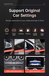 Mercedes-Benz NTG5.0 Wireless CarPlay & Android Auto Screen