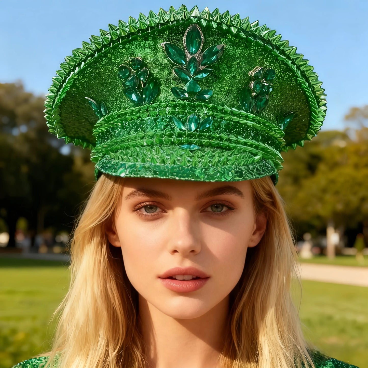 Rhinestone Captain Hat | Festival & Masquerade Cap