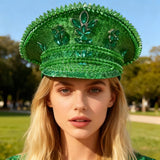 Rhinestone Captain Hat | Festival & Masquerade Cap
