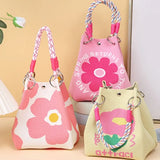 Women's Cartoon Knitted Bucket Bag
