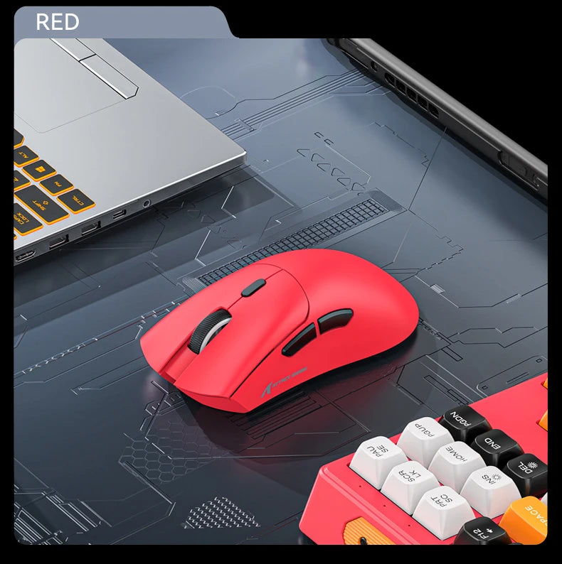 Lightweight ATTACK SHARK R1 Wireless Gaming Mouse Tri Mode 2.4G Bluetooth Wired RGB Ergonomic Programmable Mice For Laptop PC