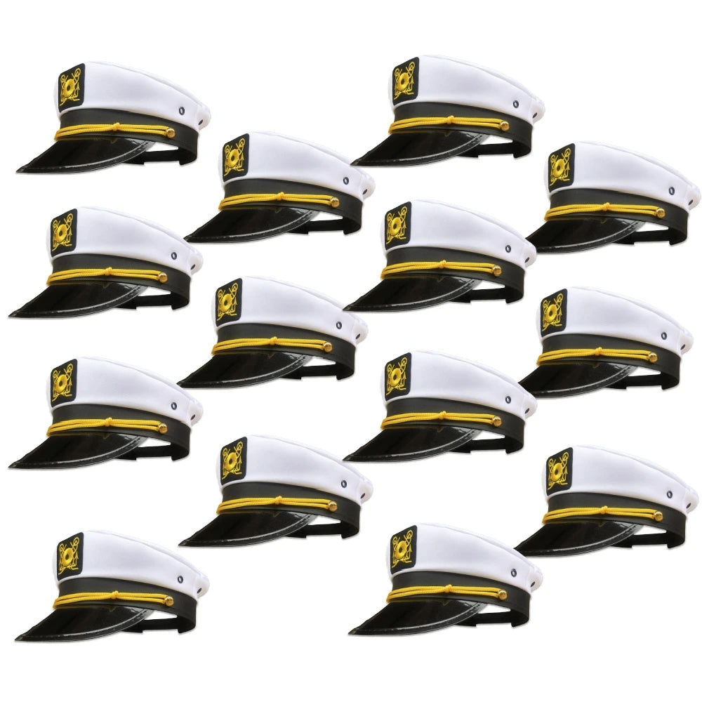 Captain Hats Bulk Pack – Nautical Party Caps