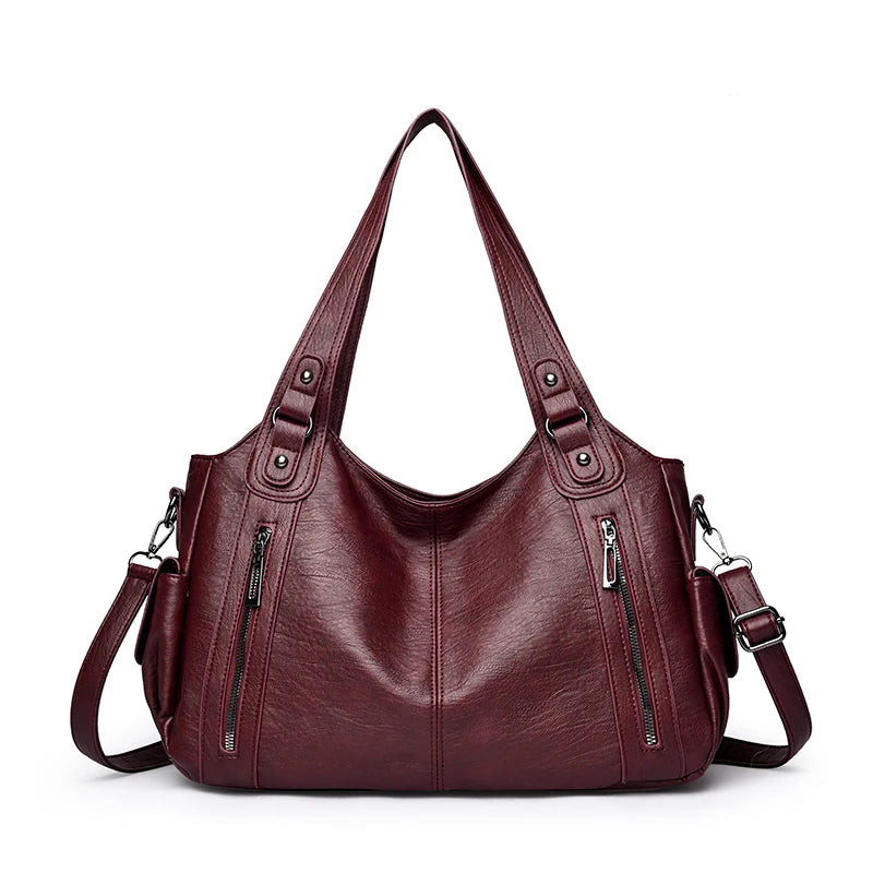 Elegant PU Leather Daily Handbag | American-Crafted Versatile Crossbody