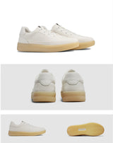 DESAI shoes men's leather shoes men's shoes casual shoes with light soft sole small white shoes men