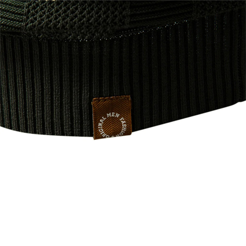 AIOPESON Men's Striped Mesh Polo Shirt | Breathable & Elegant