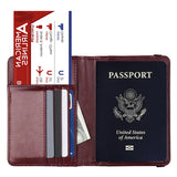USA Passport Cover PU Leather, Personalized American Passport Holder for Men & Women, US Travel Document Case