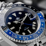 ADDIESDIVE Watch For Man Quartz GMT 20Bar Waterproof BGW9 Super Luminous 316L Stainless Steel Ceramic Bezel Watch