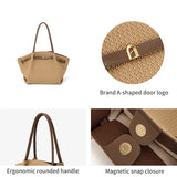 LA FESTIN Original Brand Women's bags Shoulder Bag Woven Bag 2026 New Tote Bag Large Handbag Travel Bag Big Beach Bag