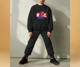 Anime Spiderman Printed Boys Sweatshirt Sets Spring/autumn Kids O Neck Hoodies Pants Two Piece Child Long Sleeve Clothes Set New
