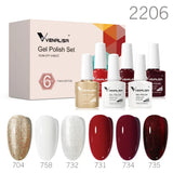VENALISA 6pcs/kit Autumn Color Collection Fall Nails Brown Earth Gel Nail Polish TPO FREE Soak Off UV LED Semi Permanent Gel Set