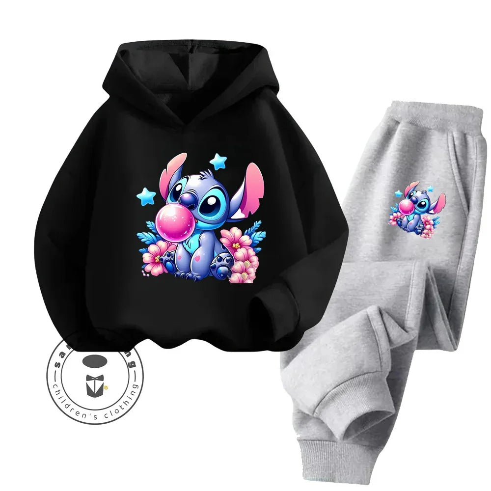 Disney Stitch Long Sleeve Hoodie & Pants Set