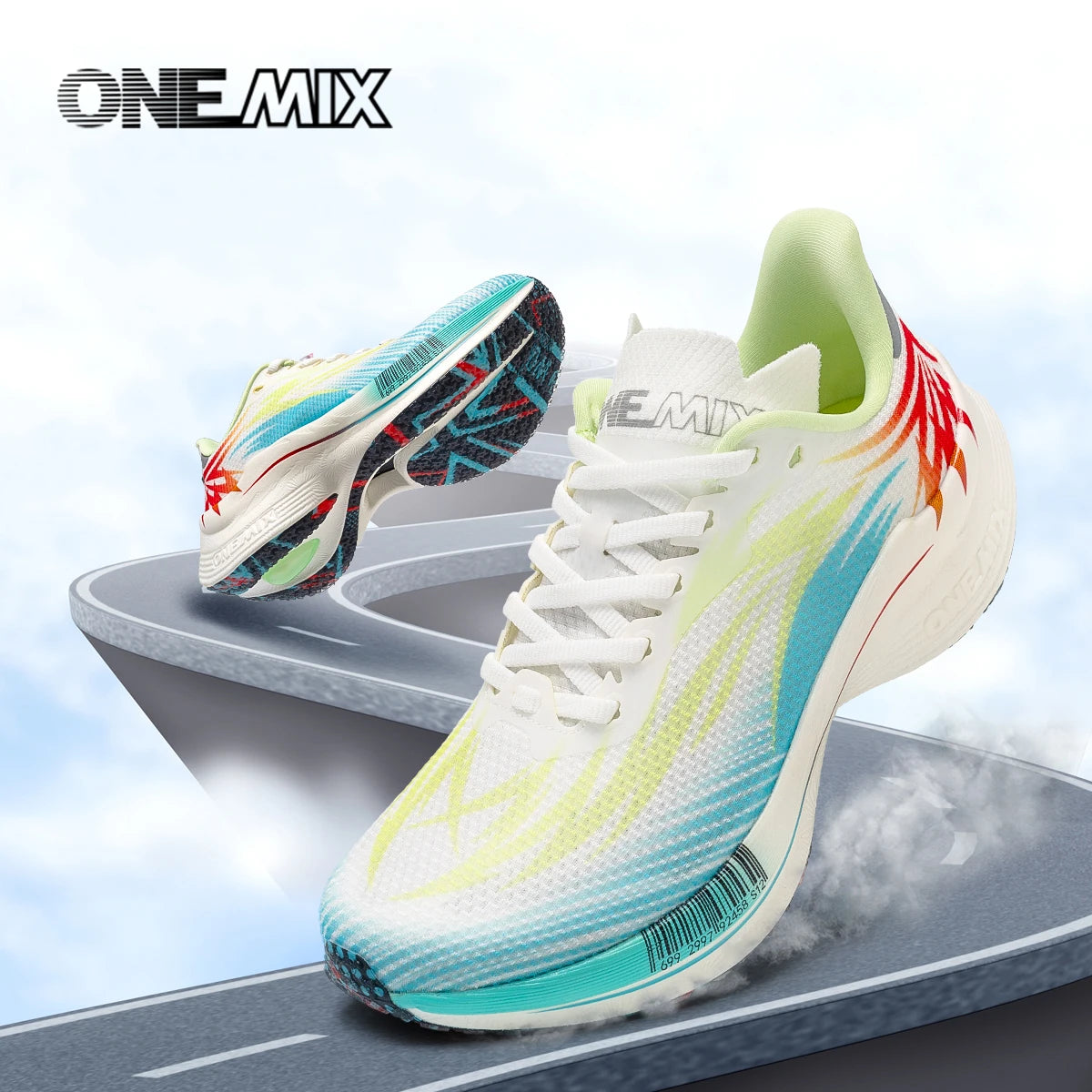 ONEMIX Beam New Arrival Training Running Shoes for Men Full Sole Nylon Plate Sport Shoes Breathable Summer Female Jogging Shoes