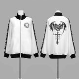 Japanese Punk Style Hoodies Coats Y2k Aesthetic Women Printing Oversized Jackets Gothic Csual Grunge Double Zippers Sweatshirts