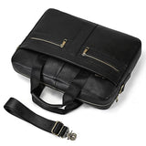 Genuine Leather Briefcase Bag for 15.6 inch laptop computer bag cowskin handbag for men male leather crossbody shoulder bag