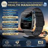 2026 New Accurate Diagnosis Smart Watch Body Fat ECG Blood oxygen BP Health Sport HD AMOLED Screen Call Smart Watches man woman