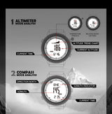 NORTH EDGE APACHE-46 Men Digital Watch Outdoor Sports Running Swimming Outdoor Sport Watches Altimeter Barometer Compass WR50M