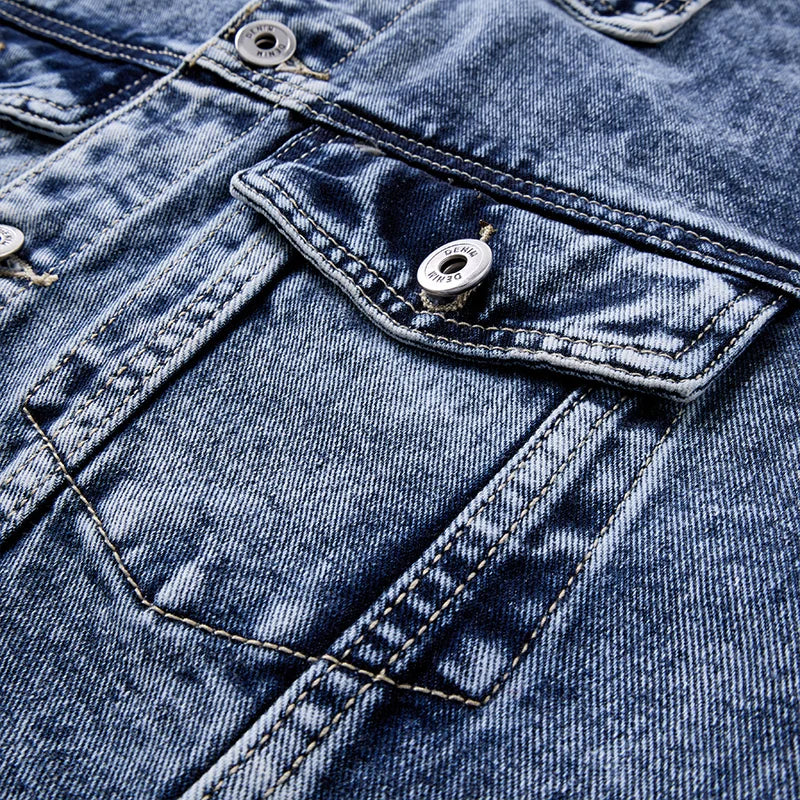 Washed Heavyweight Denim Jacket – Vintage Workwear