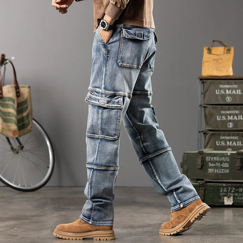 Men's Wide-Leg Straight Jeans | Relaxed Workwear Fit
