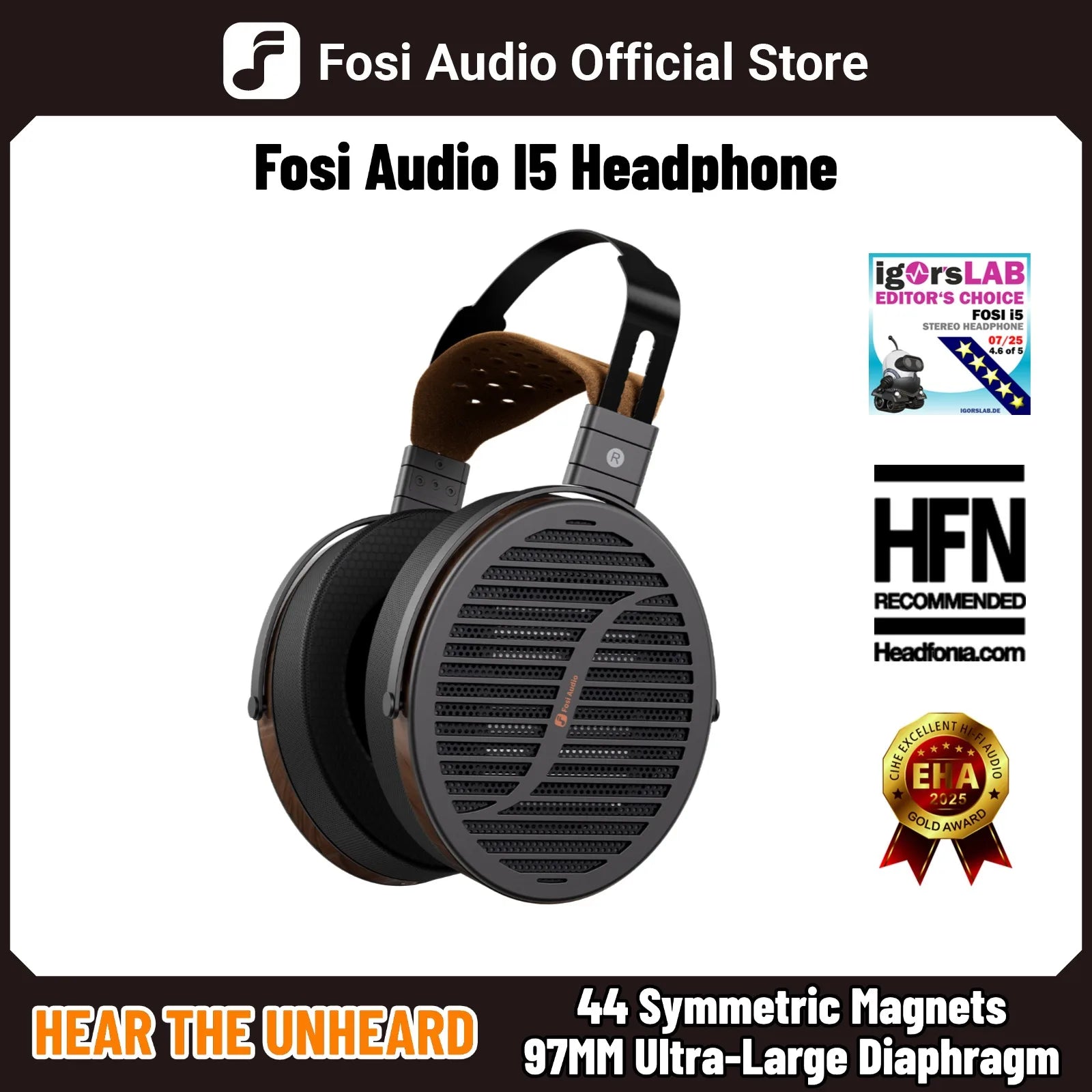 Fosi Audio i5 Open-Back Planar Magnetic Headphones