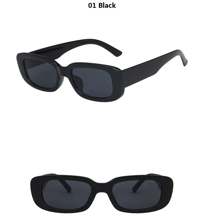 14-Piece Rectangle Sunglasses Set | Women's Vintage Eyewear