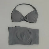 2 Pieces HISTELLO Sports Set Seamless Strappy Yoga Bra High Waist Scrunch Shorts Breathable Elastic Gym Workout Fitness Clothes