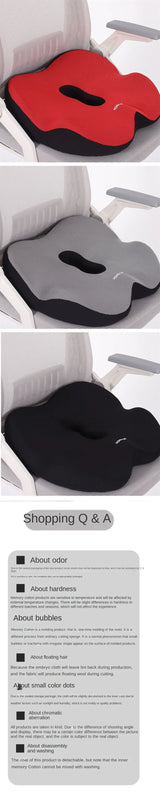 Pelvic Tilt Correction Seat Cushion, Memory Cotton Butt Cushion, Buttocks Chair, Home, Office, Car Cushion, Thickened Seat Cushi