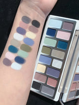 Qianyan Cheeryep 16 Color Eyeshadow Palette Glitter Chamelon Matte Pearlescent Flash Plate Cowherd Sequins