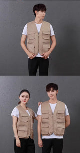 Men's Multi-Pocket Safari Vest – Lightweight All-Season Outerwear