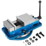 SucceBuy 3 Inch / 5 Inch Jaw Width Heavy Duty Milling Vise Bench Clamp Vise High Precision, 360 Degree Swiveling Base CNC Vise