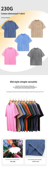 3pcs Men's 100% Cotton Loose-Fit T-Shirts in Solid Colors Casual Short Sleeve Crew Neck Ideal for Summer Outdoor