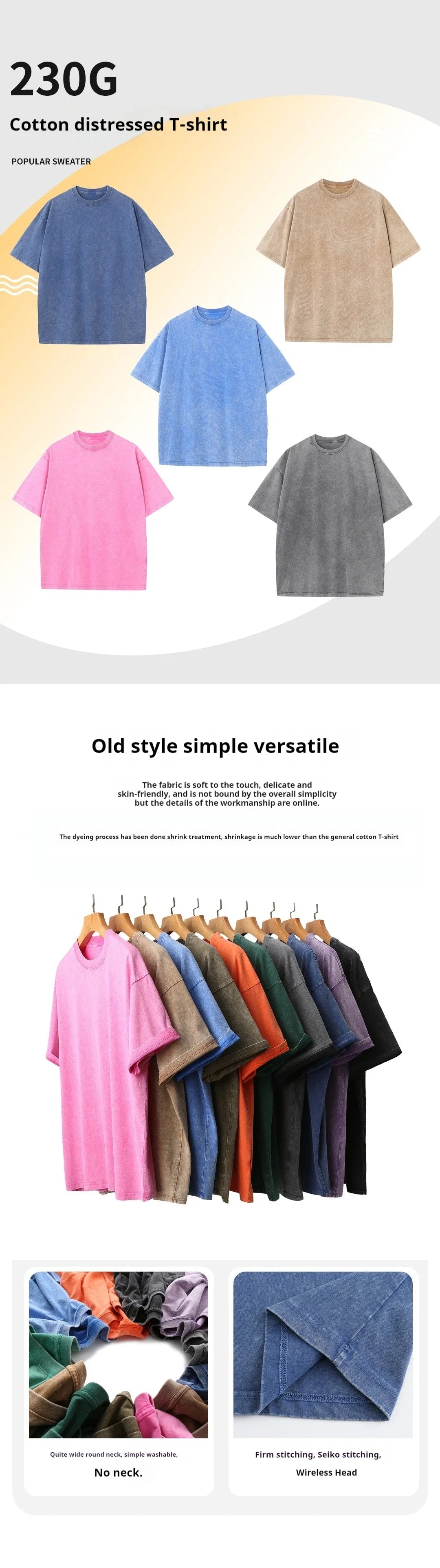 3pcs Men's 100% Cotton Loose-Fit T-Shirts in Solid Colors Casual Short Sleeve Crew Neck Ideal for Summer Outdoor