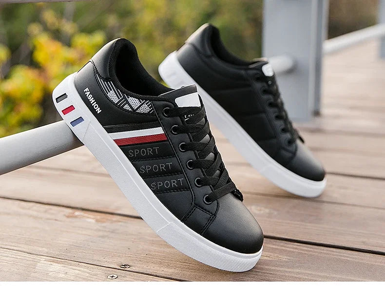 2026 Mens Casual Sneakers New Fashion Lace-up White Shoes Student Comfort Sports Plus Size Vulcanized Shoes Zapatillas De Hombre