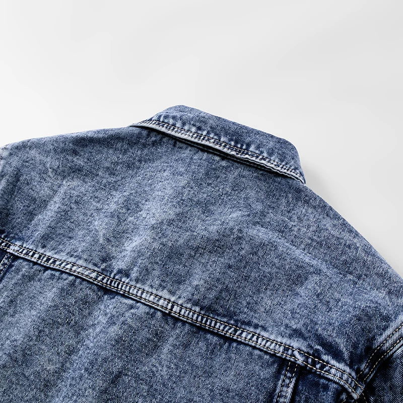 Washed Heavyweight Denim Jacket – Vintage Workwear